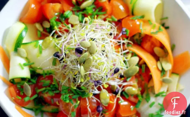 Linguini Carottes Et Courgettes Aux Tomates