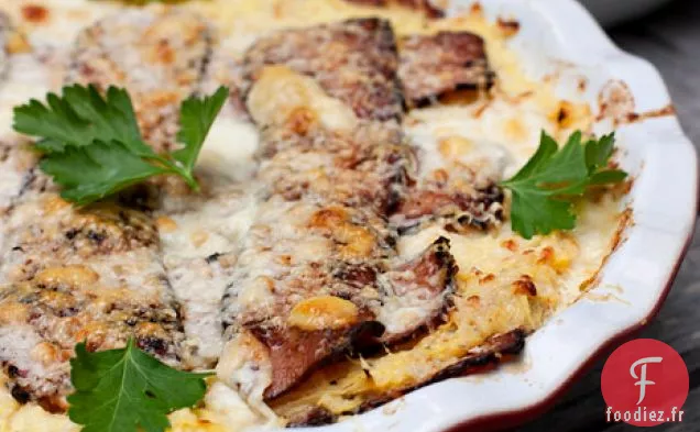 Casserole De Courge Spaghetti Au Bacon Et Au Fromage