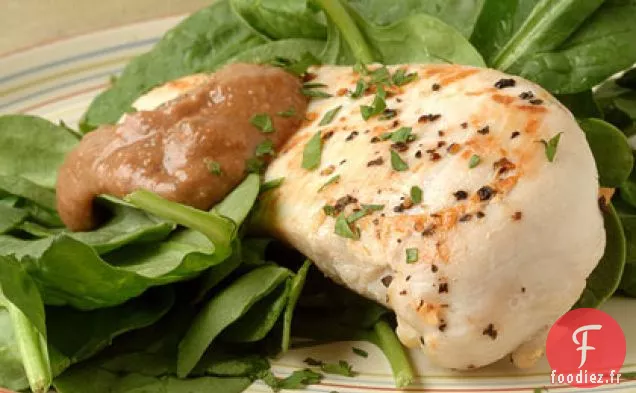 Poitrines de Poulet Sautées à la Sauce Crémeuse aux Noix