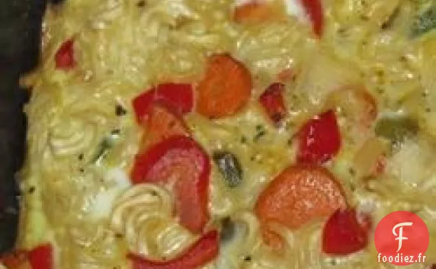 Frittata aux Nouilles Ramen