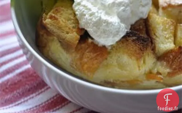 Mon Pudding au Pain Aux Pêches