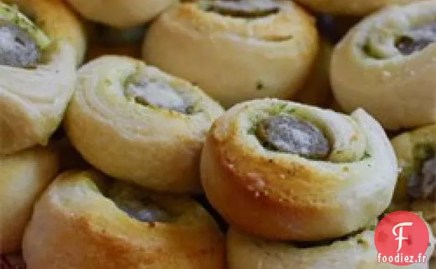 Bouchées de Biscuits à la Saucisse au Pesto