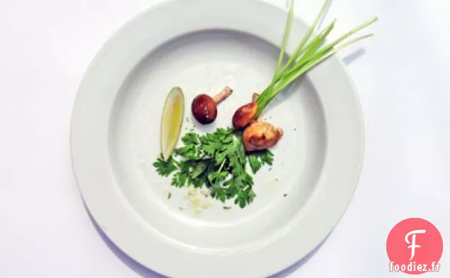 Salade de Céleri Bébé et Champignons Shitake au Citron et Parmigiano - Reggiano