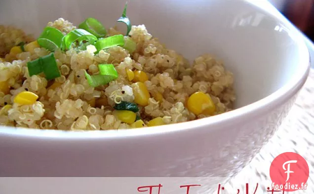 Maïs Sucré Et Quinoa Avec Vinaigrette Au Miel Et Au Citron