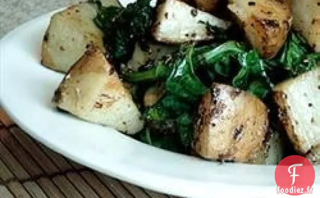 Pommes de Terre Rôties aux Légumes verts