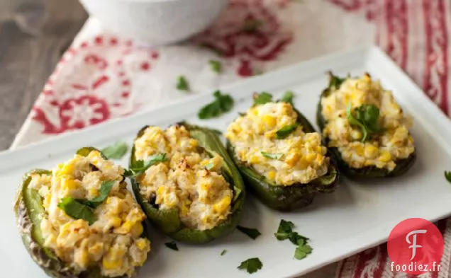 Poivrons Farcis Au Maïs Sucré Et Au Fromage De Chèvre