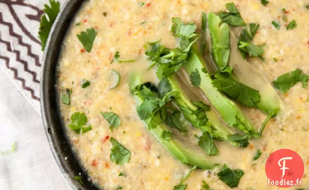 Soupe De Maïs Sucré Et Poivre Épicé