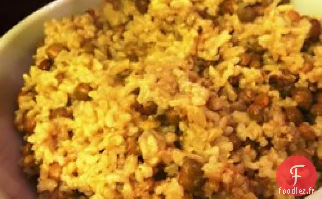 Riz à la Noix de Coco Facile et Petits Pois aux Yeux Noirs