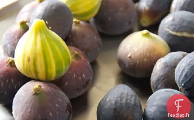 Salade de Figues, de Points et de Roquette avec Vinaigrette au Fromage de Chèvre