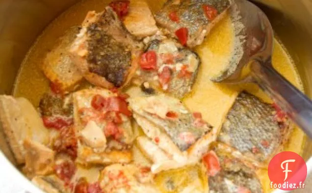 Saumon Keta Sauvage d'Alaska Mijoté dans du Lait de Coco