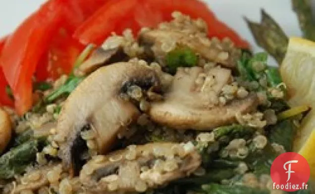 Quinoa de Robin aux Champignons et Épinards