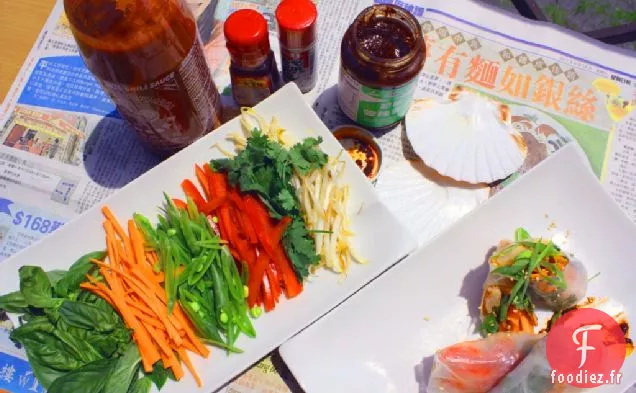 Rouleaux de Printemps + Sauce Piquante