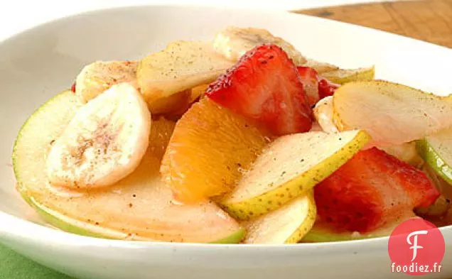 Salade de Fruits Frais au Sirop de Noix de Muscade et de Cannelle