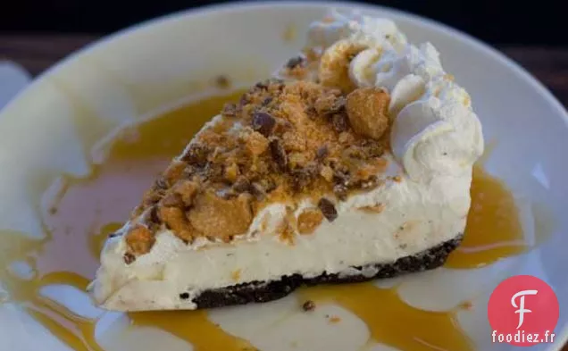 Tarte à la Crème Glacée au Doigt au Beurre de Fond de Brownie