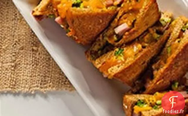 Sandwich au Fromage Grillé au Jambon Brocoli