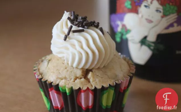 Cupcakes Irlandais aux Pépites de Chocolat à la Crème
