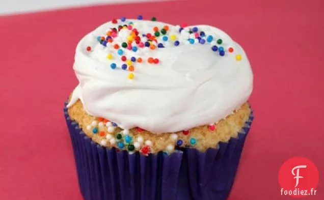 Cupcakes D'Ange Avec Glaçage De 7 Minutes