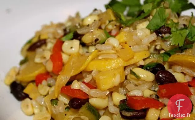 Hachis De Maïs Sucré, Courge Et Poivre Aux Haricots Noirs