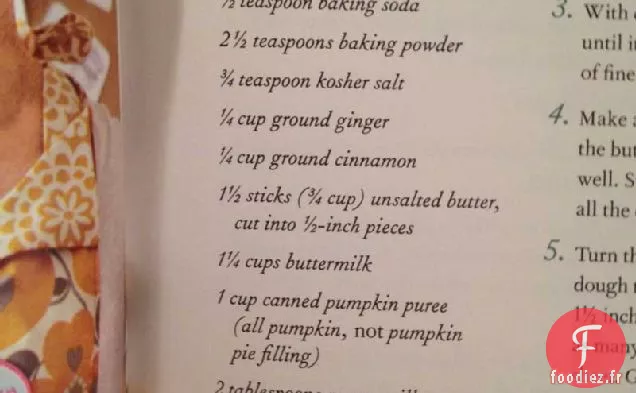 Tasse à Thé Alice Scones à la Citrouille