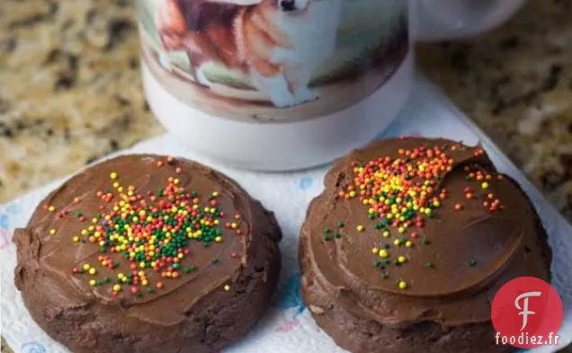 Biscuits au Dessus de Cupcake Givré