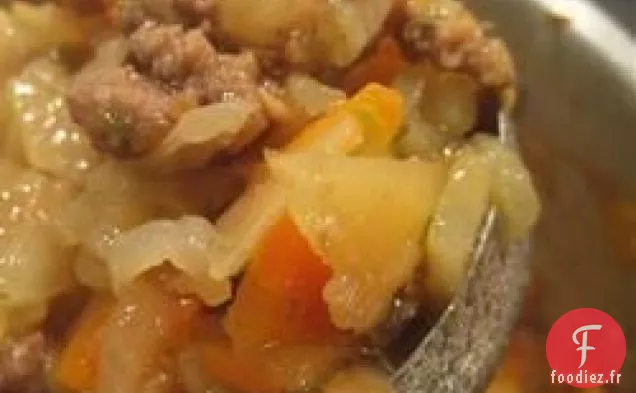 Soupe à Hamburger à la Manière d'Abalos (Picadillo Philippin)