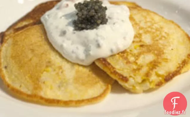 Gâteaux De Maïs Au Caviar De Noël