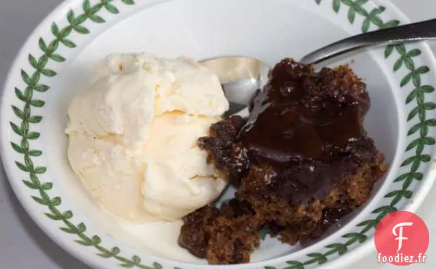 Gâteau au Pudding au Fudge Chaud à la Mijoteuse