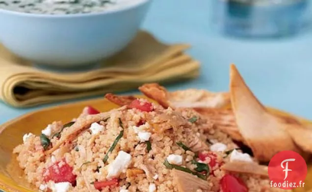 Salade de Couscous au Poulet, Tomate et Basilic