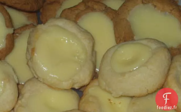 Biscuits à Empreinte de Pouce Fourrés au Cheesecake