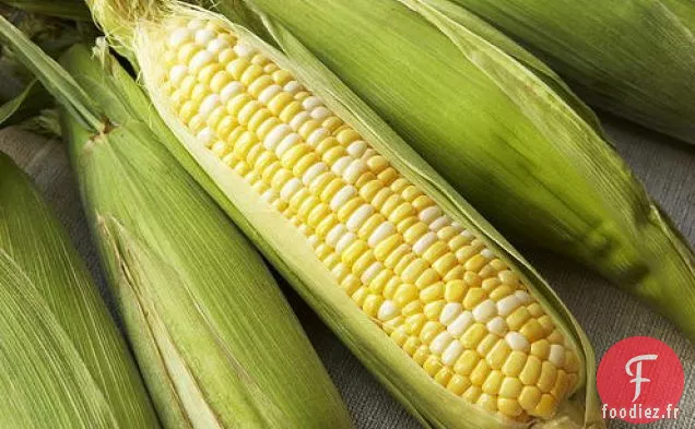 Salade de Maïs, Coriandre et Roquette avec Vinaigrette au yogourt