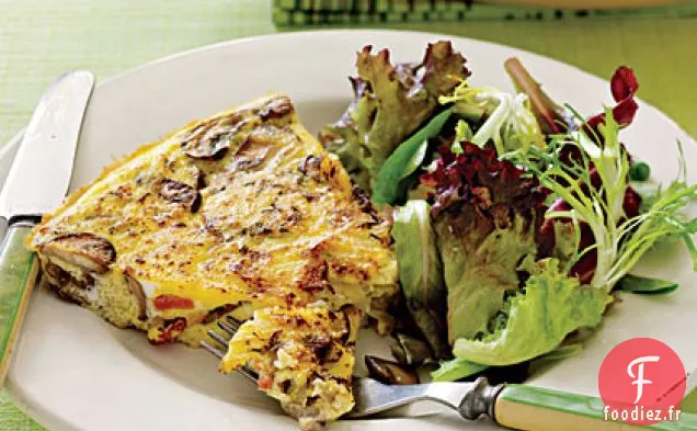 Frittata aux Champignons et au Bacon