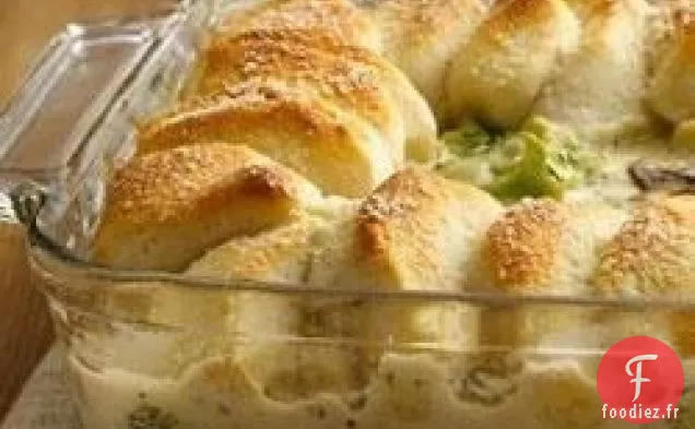 Casserole de Biscuits Alfredo au Poulet
