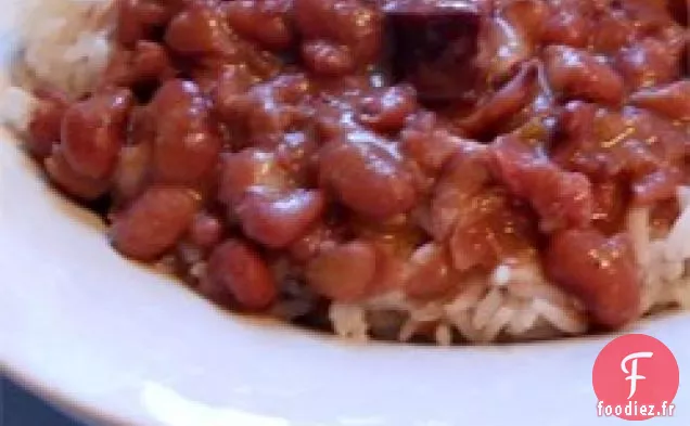 Haricots Rouges et Riz Authentiques de la Nouvelle-Orléans