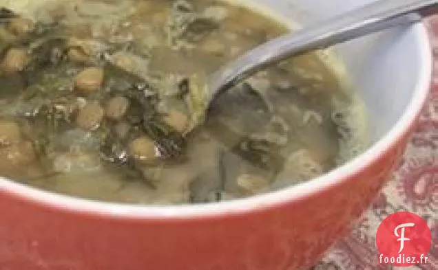 Soupe aux Lentilles et aux Épinards à la Syrienne