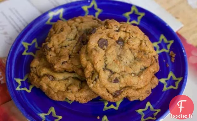 Biscuits aux Pépites de Chocolat Noix de Coco Et Noix De Pécan Grillées