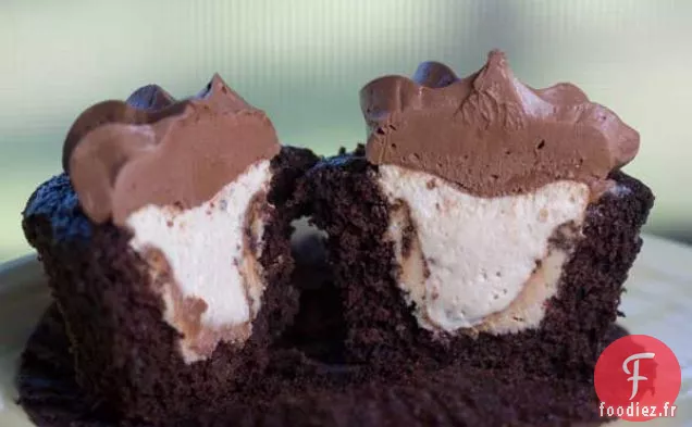 Cupcakes à Tarte au Beurre d'Arachide Au Chocolat