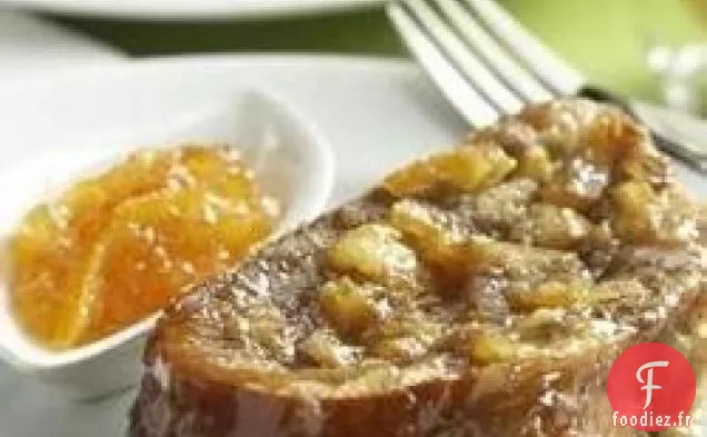 Casserole de Pain Perdu à la Marmelade d'Orange