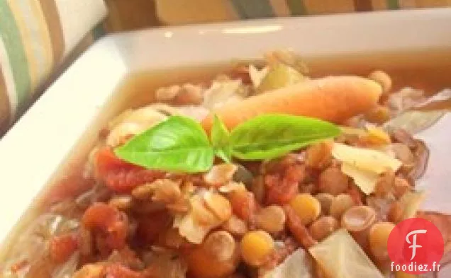 Soupe de Légumes aux Lentilles d'Hiver
