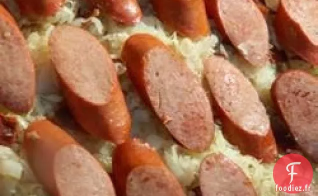 Spaetzle, Choucroute et Casserole de Saucisses