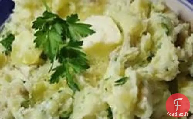 Purée de Pommes de Terre Salées sur la Peau