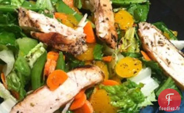 Salade de Poulet Vinaigrette à l'Orange Grillée