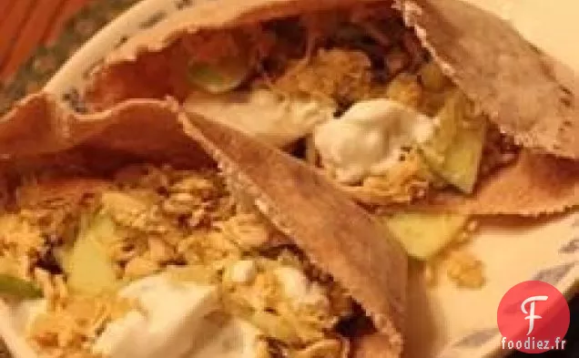 Pita de Dinde aux Pommes Et au Curry