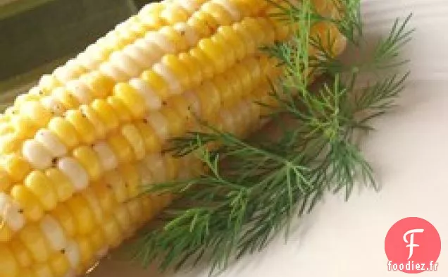 Maïs à l'ail en épi
