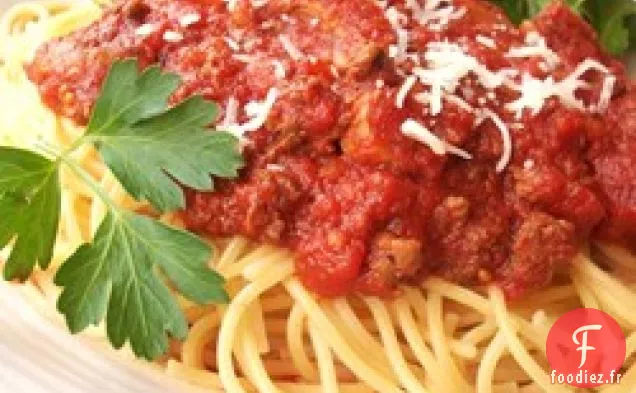 Sauce à Spaghetti Mijoteuse pour Amateurs de Viande