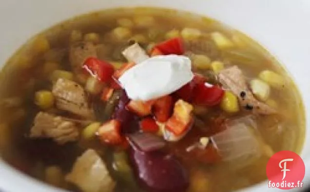 Soupe au Poulet aux Haricots Noirs du Sud-Ouest