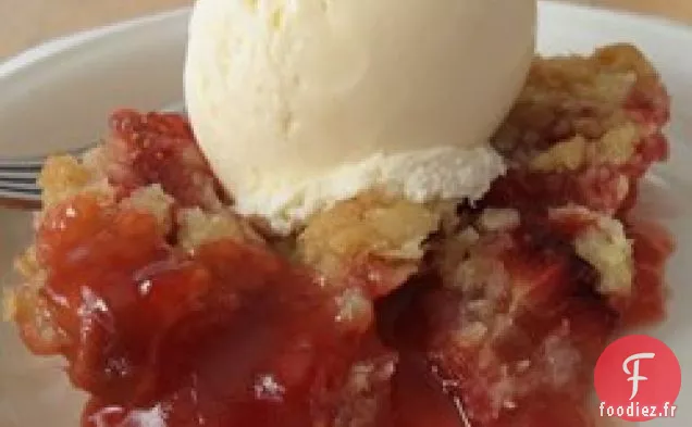 Croquant à la Rhubarbe Et aux Fraises