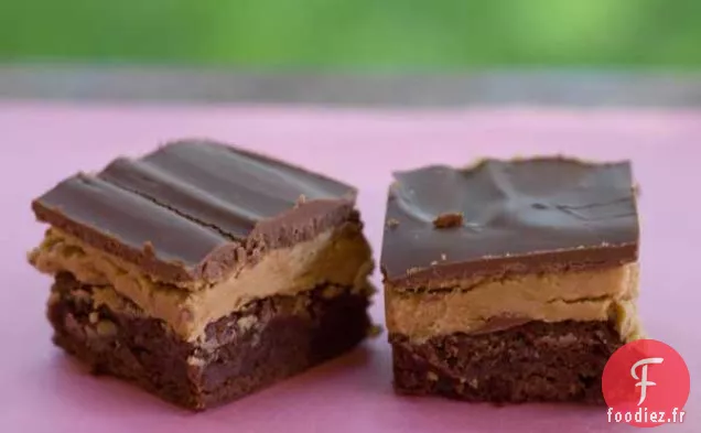 Brownies Au Chocolat Garnis de Beurre d'Arachide