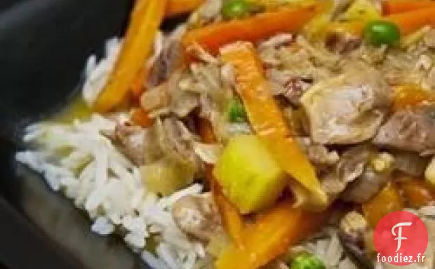 Curry de Poulet Thaïlandais à l'Ananas