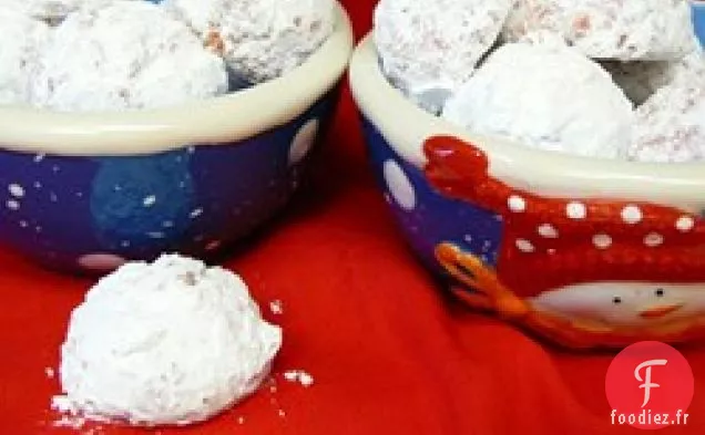 Biscuits Boule de Neige aux Cerises
