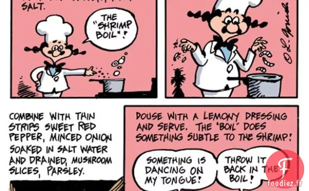 La Cuisine de Dessin Animé: Salade de Crevettes